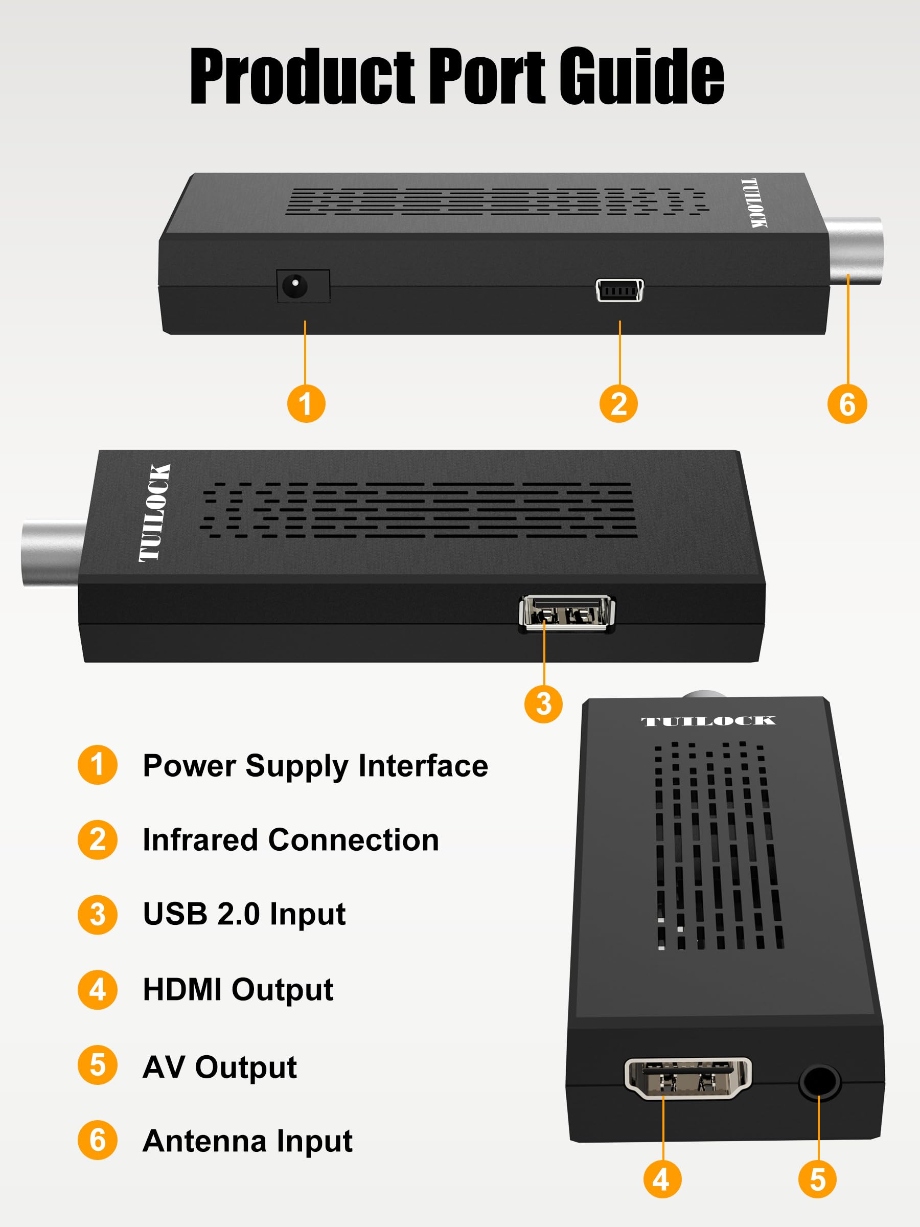 Digital Converter Box For Tv, Newest Atsc Tv Tuner Hidden Behind Tv, Recording&Playback Tv Tuner, 1080P Hdmi Output, Timer Setti